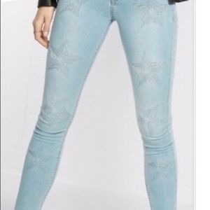 Never worn Express Jeans with stars! ⭐️
